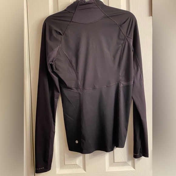 Lululemon Women’s half- zipped, Black pullover, Size:10, glow in the dark - Picture 2 of 15